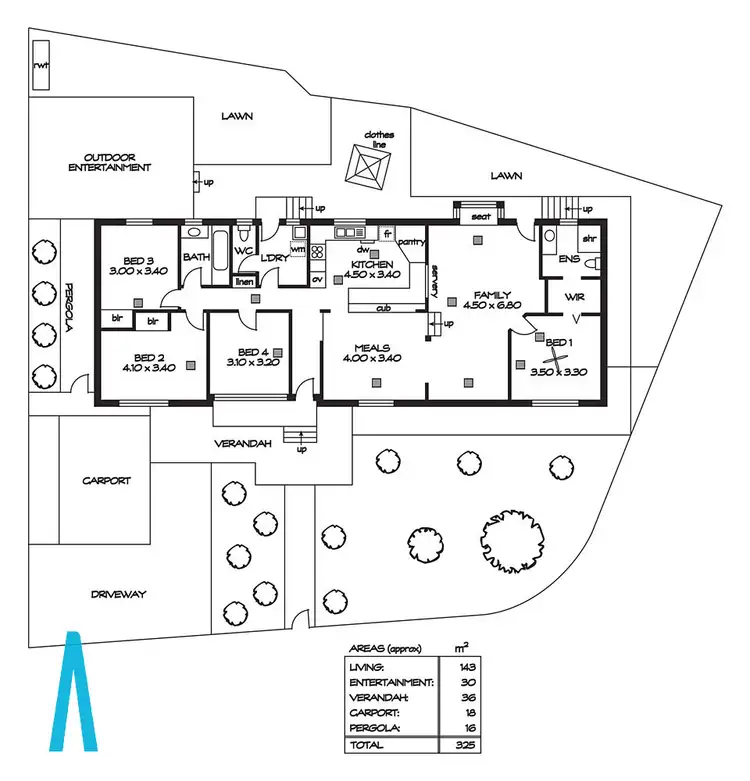 Floorplan of Homely house listing, 1 Rodney Avenue, Ingle Farm SA 5098