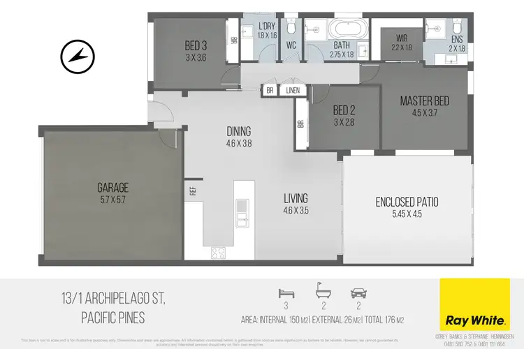 Floorplan of Homely house listing, 13/1 Archipelago Street, Pacific Pines QLD 4211