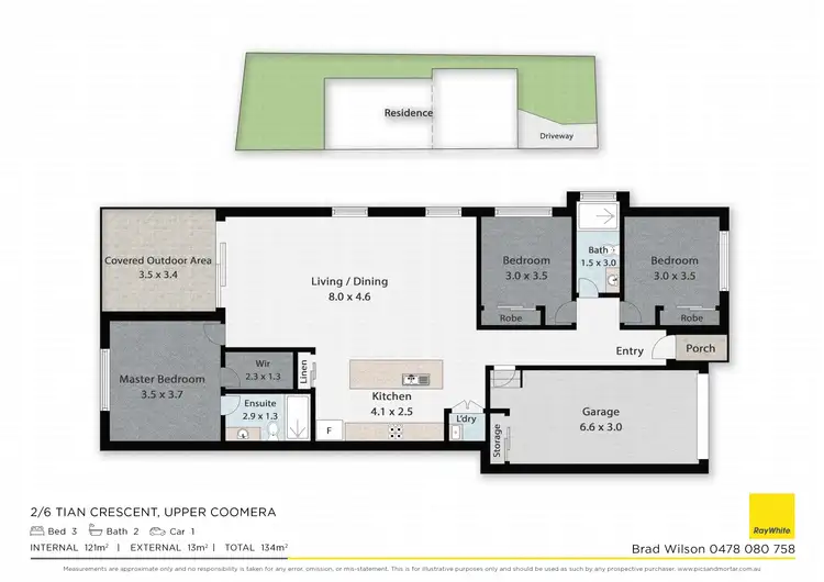 Floorplan of Homely semi-detached listing, 2/6 Tian Crescent, Upper Coomera QLD 4209