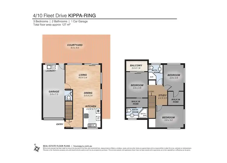 Floorplan of Homely townhouse listing, 4/10 Fleet Drive, Kippa-Ring QLD 4021
