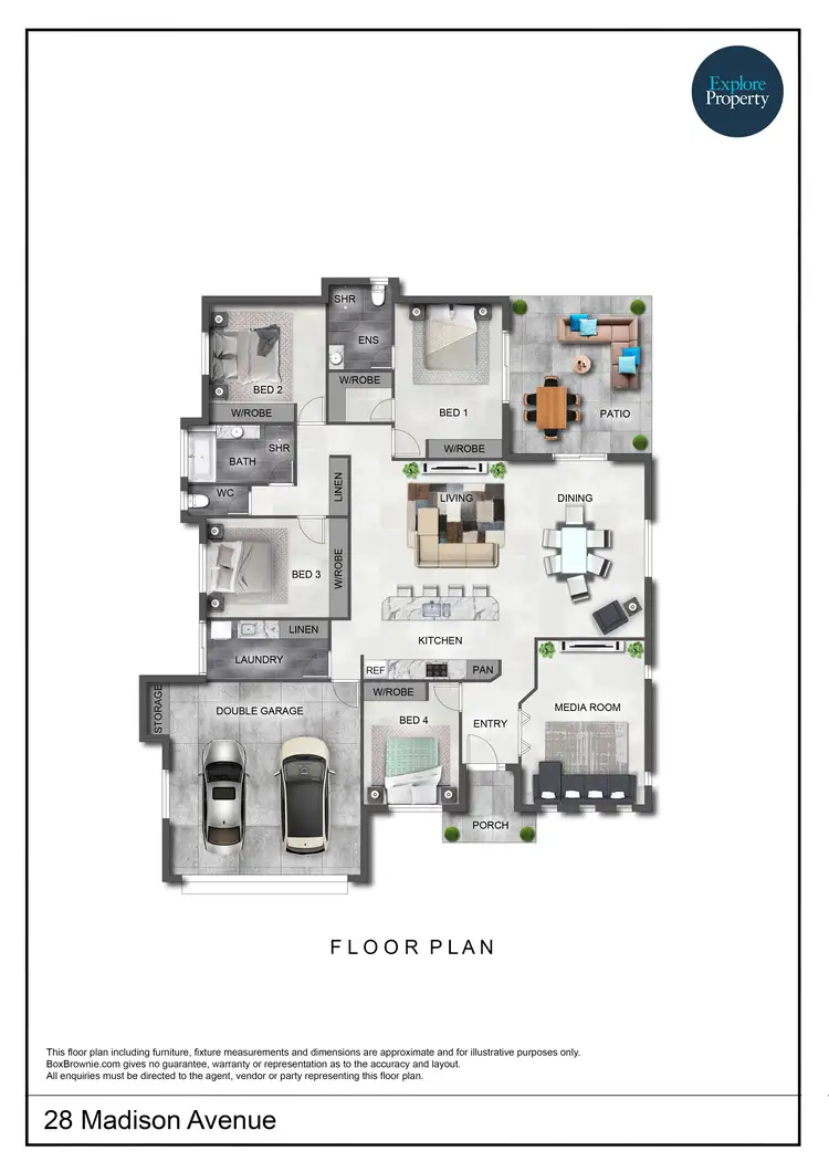 Floorplan of Homely house listing, 28 Madison Avenue, Glenella QLD 4740