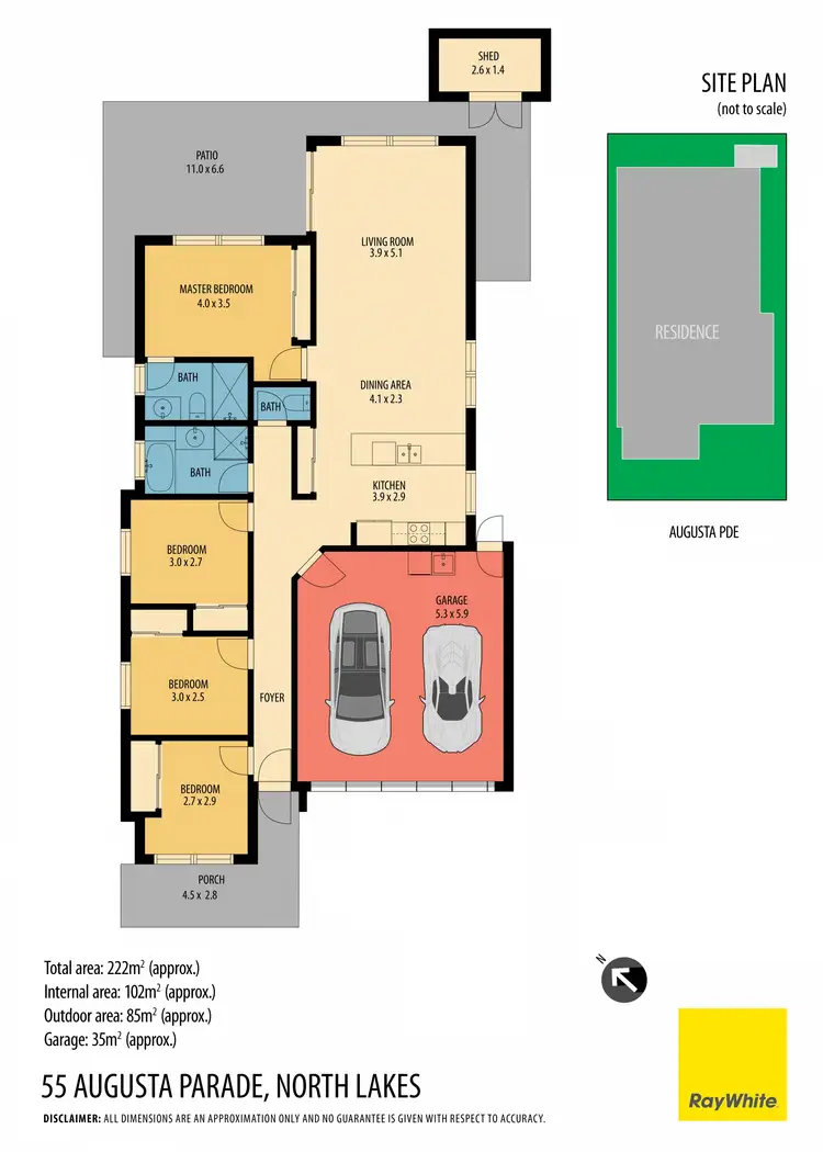 Floorplan of Homely house listing, 55 Augusta Parade, North Lakes QLD 4509