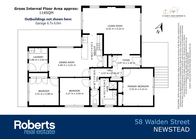 Floorplan of Homely house listing, 58 Walden Street, Newstead TAS 7250