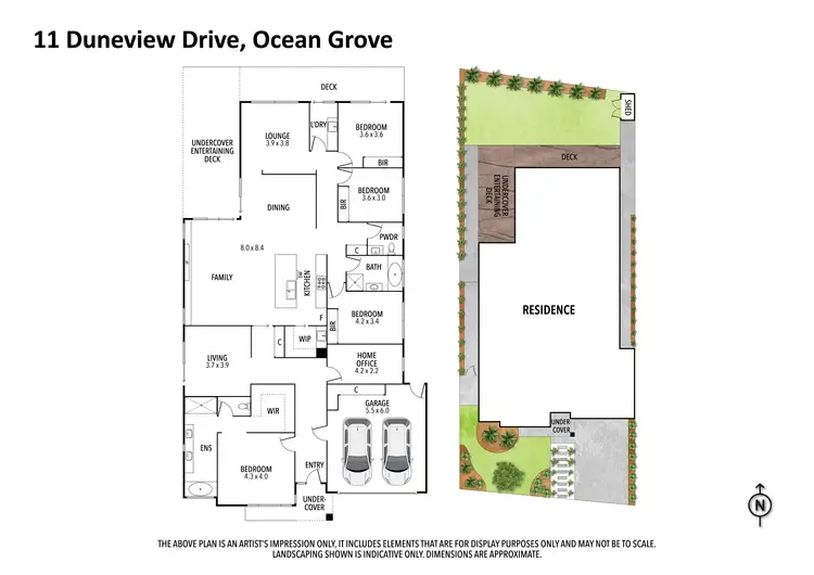Floorplan of Homely house listing, 11 Duneview Drive, Ocean Grove VIC 3226