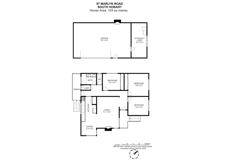 Floorplan of Homely house listing, 97 Marlyn Road, South Hobart TAS 7004
