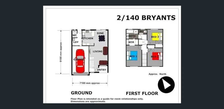 Floorplan of Homely townhouse listing, 2/140 Bryants Road, Shailer Park QLD 4128