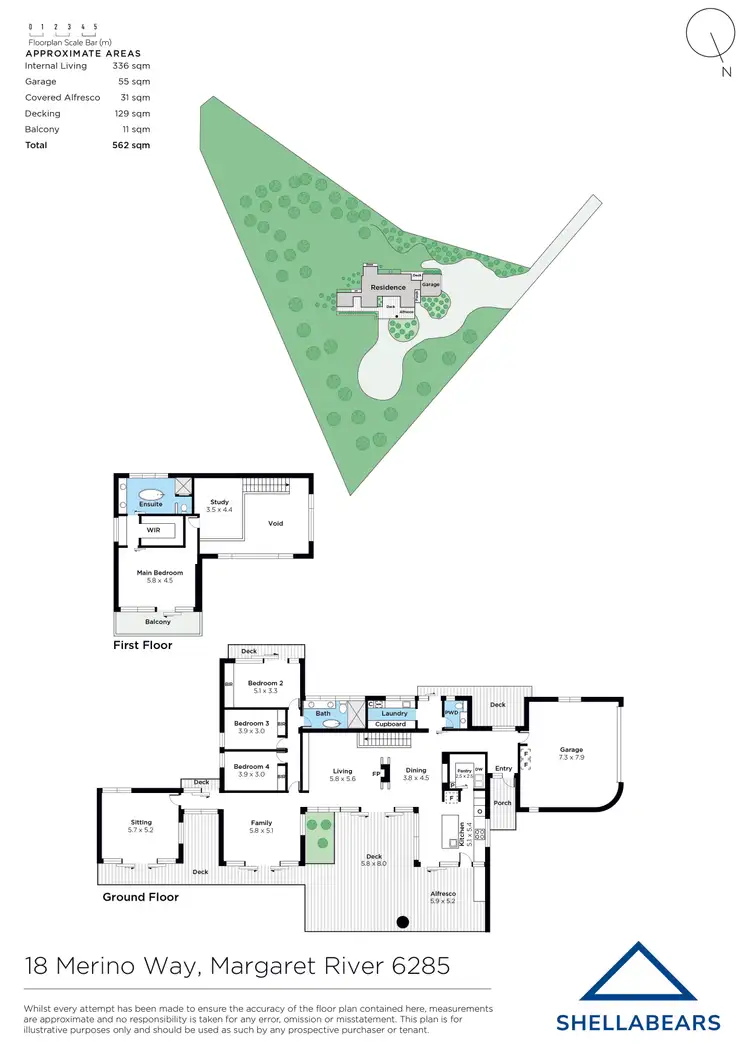 Floorplan of Homely house listing, 18 Merino Way, Margaret River WA 6285
