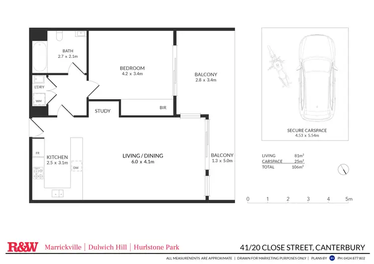 Floorplan of Homely apartment listing, 41/20 Close Street, Canterbury NSW 2193