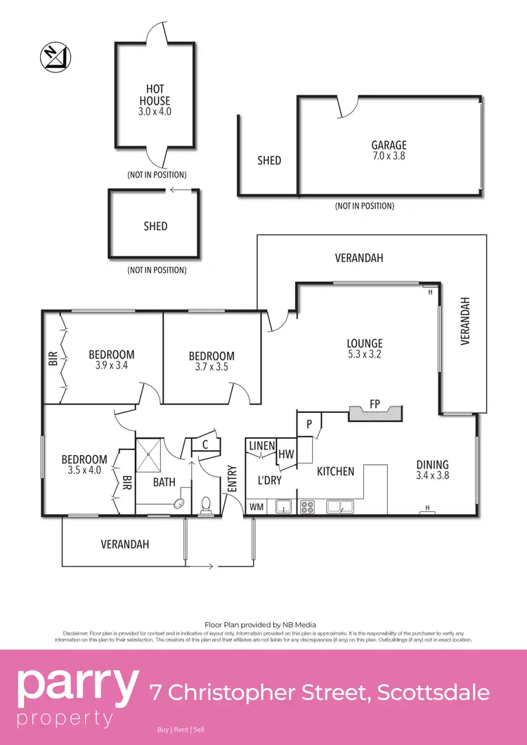 Floorplan of Homely house listing, 7 Christopher Street, Scottsdale TAS 7260
