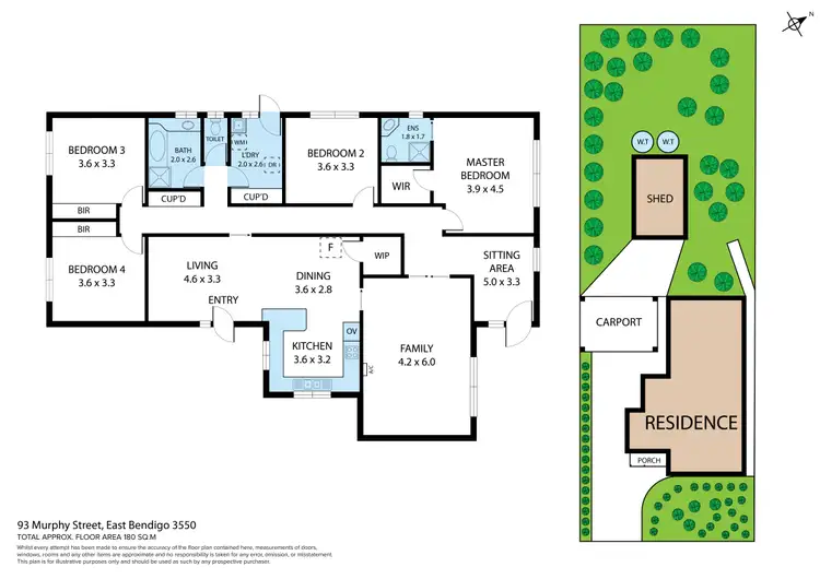 Floorplan of Homely house listing, 93 Murphy Street, East Bendigo VIC 3550