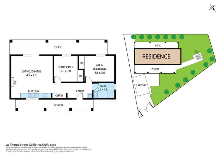 Floorplan of Homely house listing, 25 Thorpe Street, California Gully VIC 3556