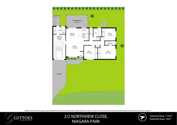 Floorplan of Homely villa listing, 2/2 Northview Close, Niagara Park NSW 2250