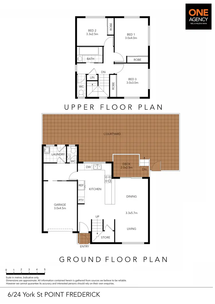 Floorplan of Homely townhouse listing, 6/24 York Street, Point Frederick NSW 2250