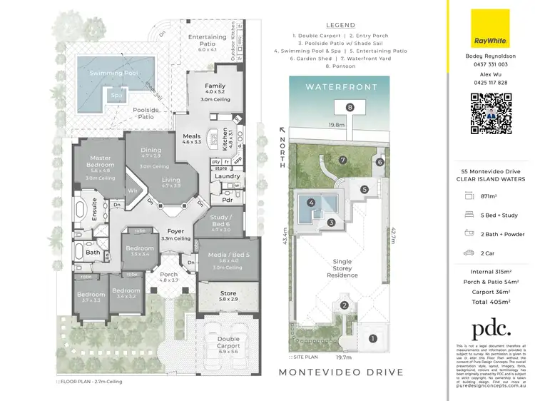 Floorplan of Homely house listing, 55 Montevideo Drive, Clear Island Waters QLD 4226