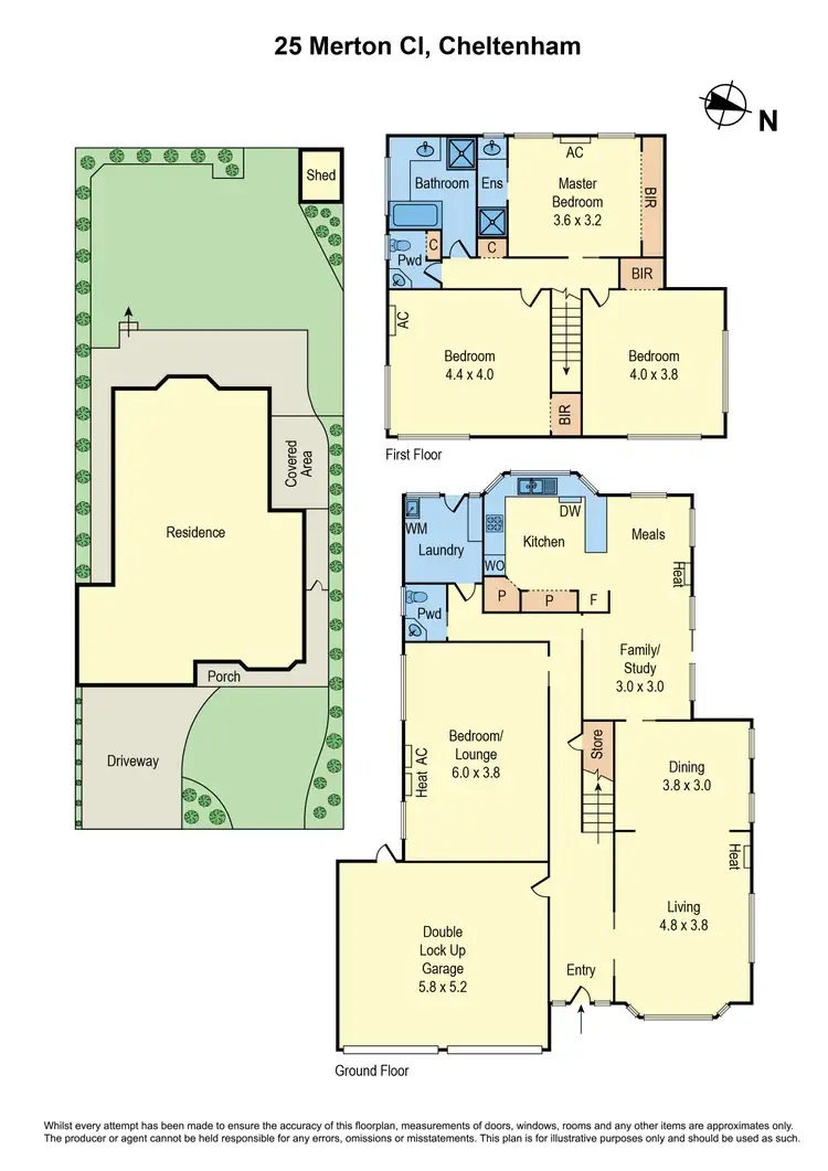Floorplan of Homely house listing, 25 Merton Close, Cheltenham VIC 3192
