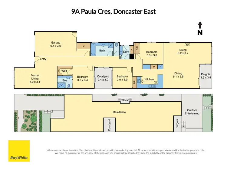 Floorplan of Homely house listing, 9a Paula Crescent, Doncaster East VIC 3109