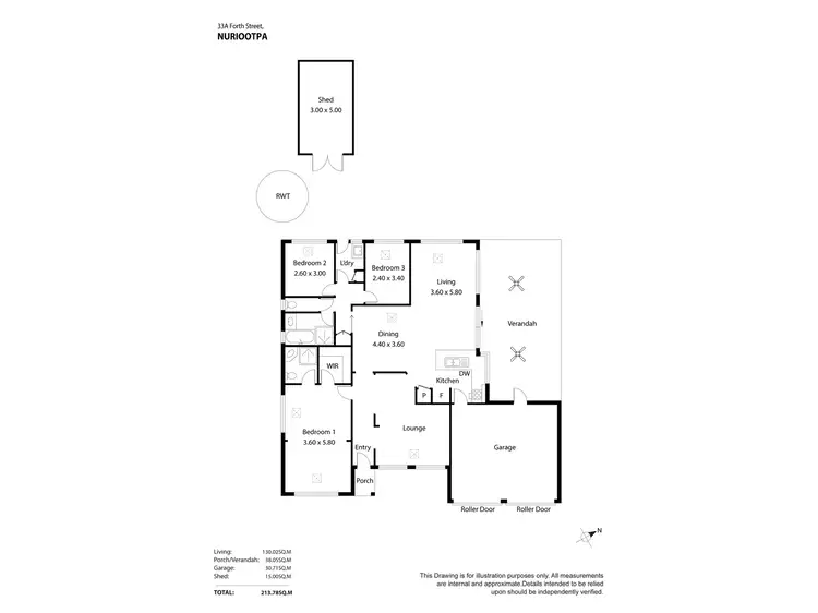 Floorplan of Homely house listing, 33a Fourth Street, Nuriootpa SA 5355