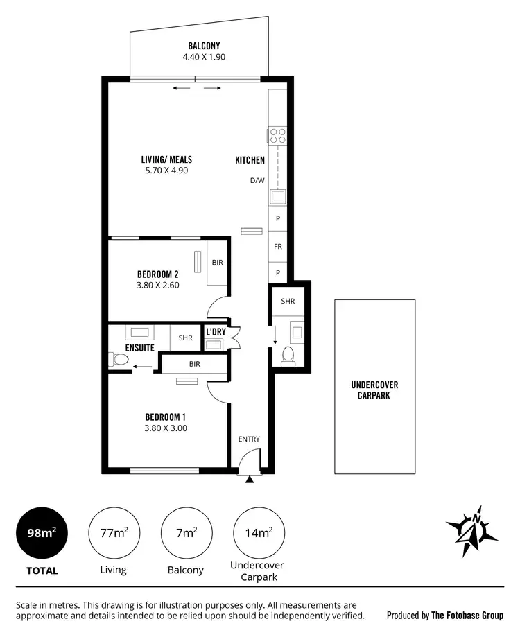 Floorplan of Homely apartment listing, 605/271-281 Gouger St, Adelaide SA 5000
