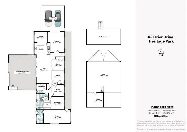 Floorplan of Homely house listing, 42-44 Grier Drive, Heritage Park QLD 4118