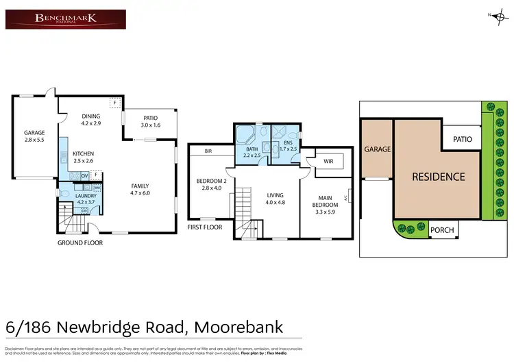 Floorplan of Homely townhouse listing, 6/186 Newbridge Road, Moorebank NSW 2170