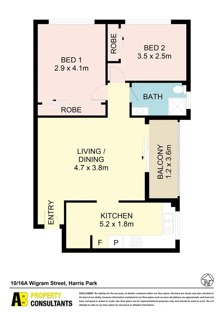Floorplan of Homely unit listing, 10/16A Wigram Street, Harris Park NSW 2150
