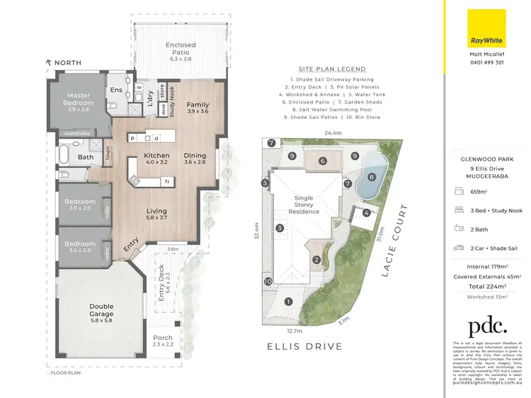 Floorplan of Homely house listing, 9 Ellis Drive, Mudgeeraba QLD 4213