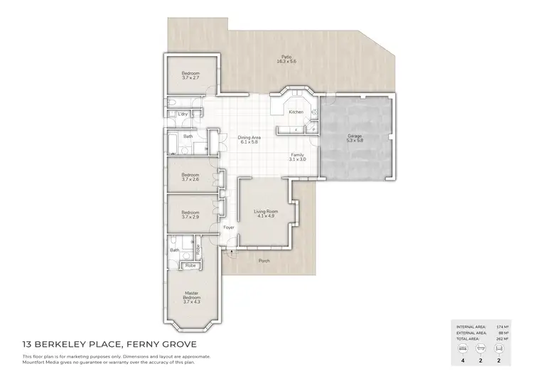Floorplan of Homely house listing, 13 Berkeley Place, Ferny Grove QLD 4055