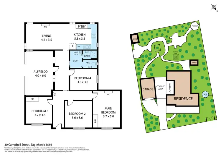 Floorplan of Homely house listing, 30 Campbell Street, Eaglehawk VIC 3556