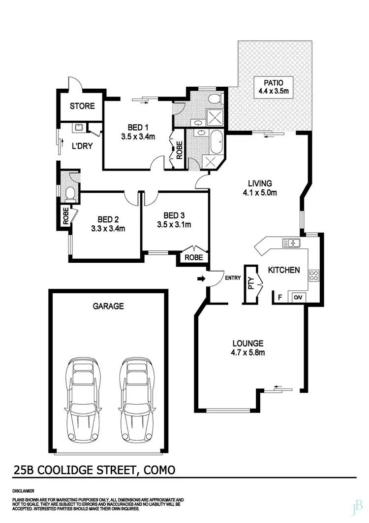 Floorplan of Homely house listing, 25B Coolidge Street, Como WA 6152