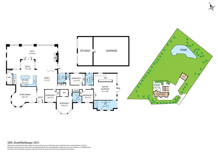 Floorplan of Homely house listing, 509 Strathfieldsaye Road, Strathfieldsaye VIC 3551