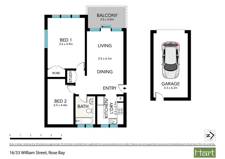 Floorplan of Homely apartment listing, 16/33 William Street, Rose Bay NSW 2029