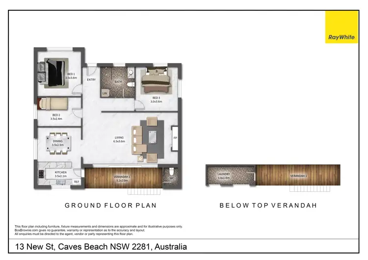 Floorplan of Homely house listing, 13 New Street, Caves Beach NSW 2281