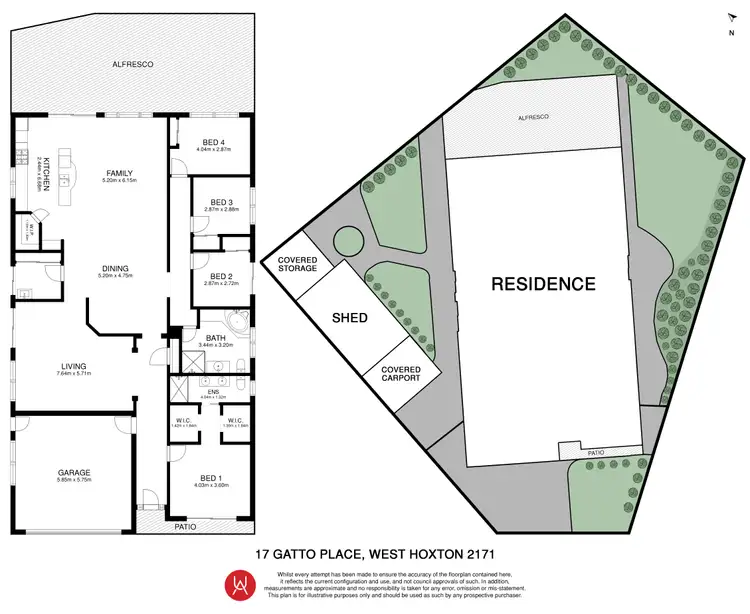 Floorplan of Homely house listing, 17 Gatto Place, West Hoxton NSW 2171