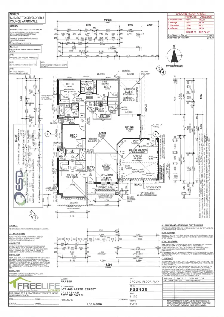 Floorplan of Homely house listing, 3 Areni Street, Caversham WA 6055