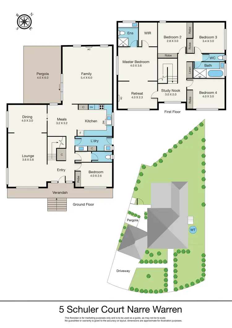 Floorplan of Homely house listing, 5 Schuler Court, Narre Warren VIC 3805