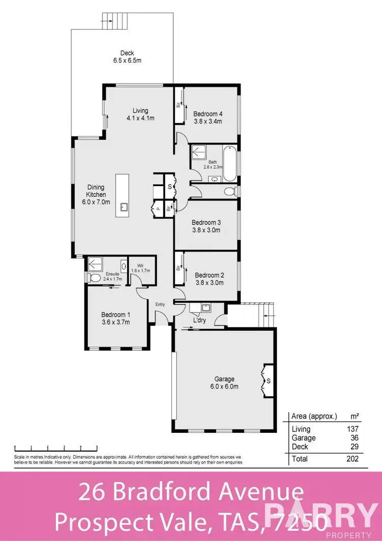 Floorplan of Homely house listing, 26 Bradford Avenue, Prospect Vale TAS 7250