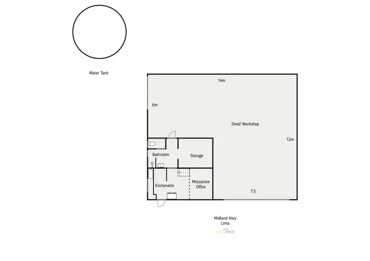 Floorplan of Homely rural property listing, 3519 Midland Highway, Lima South VIC 3673