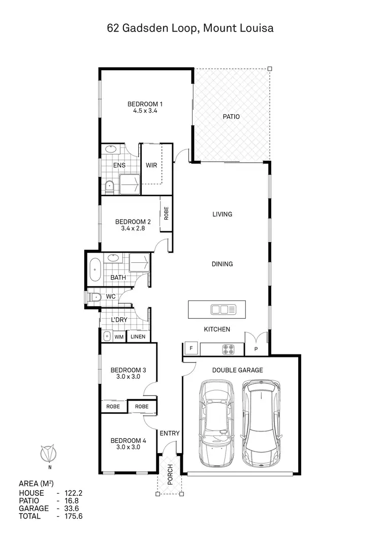 Floorplan of Homely house listing, 62 Gadsden Loop, Mount Louisa QLD 4814