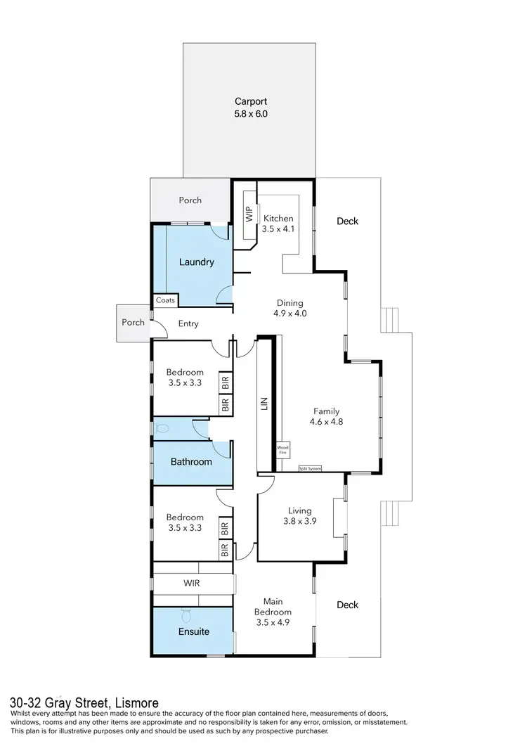 Floorplan of Homely house listing, 30-32 Gray Street, Lismore VIC 3324
