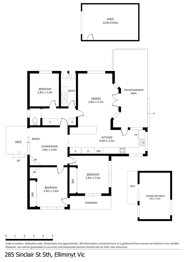 Floorplan of Homely house listing, 285 Sinclair Street South, Elliminyt VIC 3250