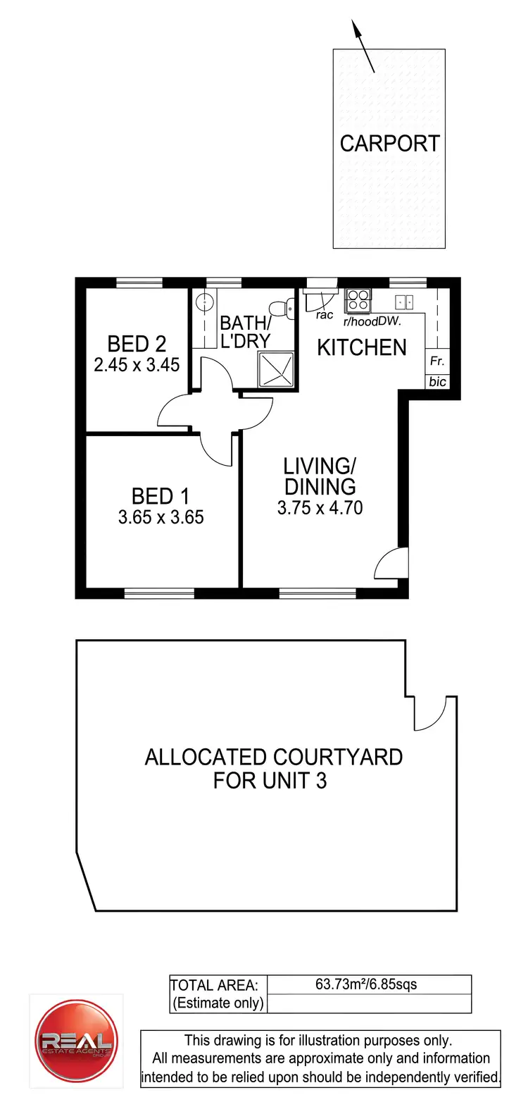 Floorplan of Homely house listing, 3/833 Marion Road (Enter from Byard Tce), Mitchell Park SA 5043