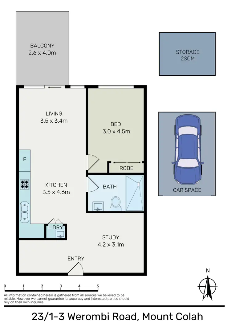 Floorplan of Homely apartment listing, 23/1-3 Werombi Road, Mount Colah NSW 2079