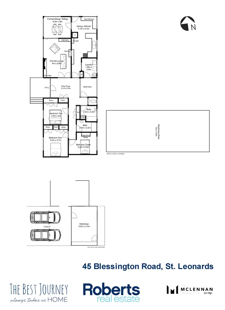 Floorplan of Homely house listing, 45 Blessington Road, St Leonards TAS 7250