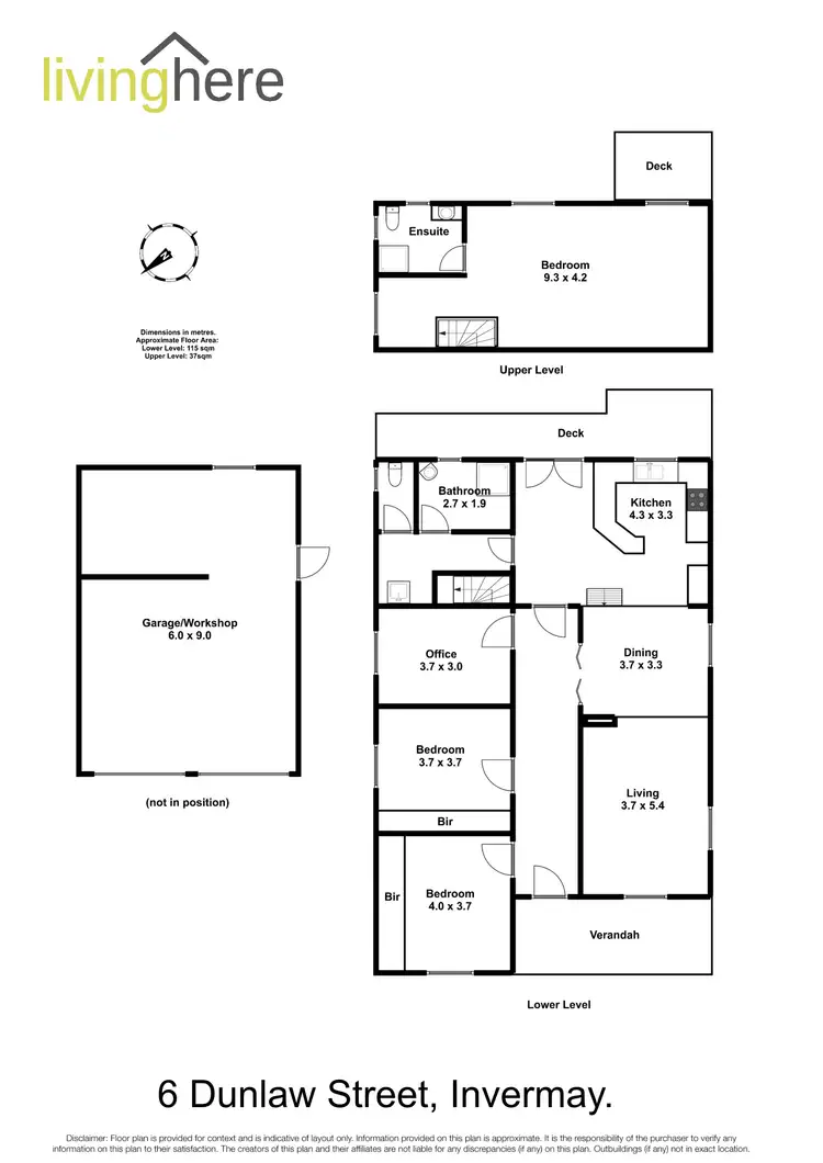 Floorplan of Homely house listing, 6 Dunlaw Street, Invermay TAS 7248