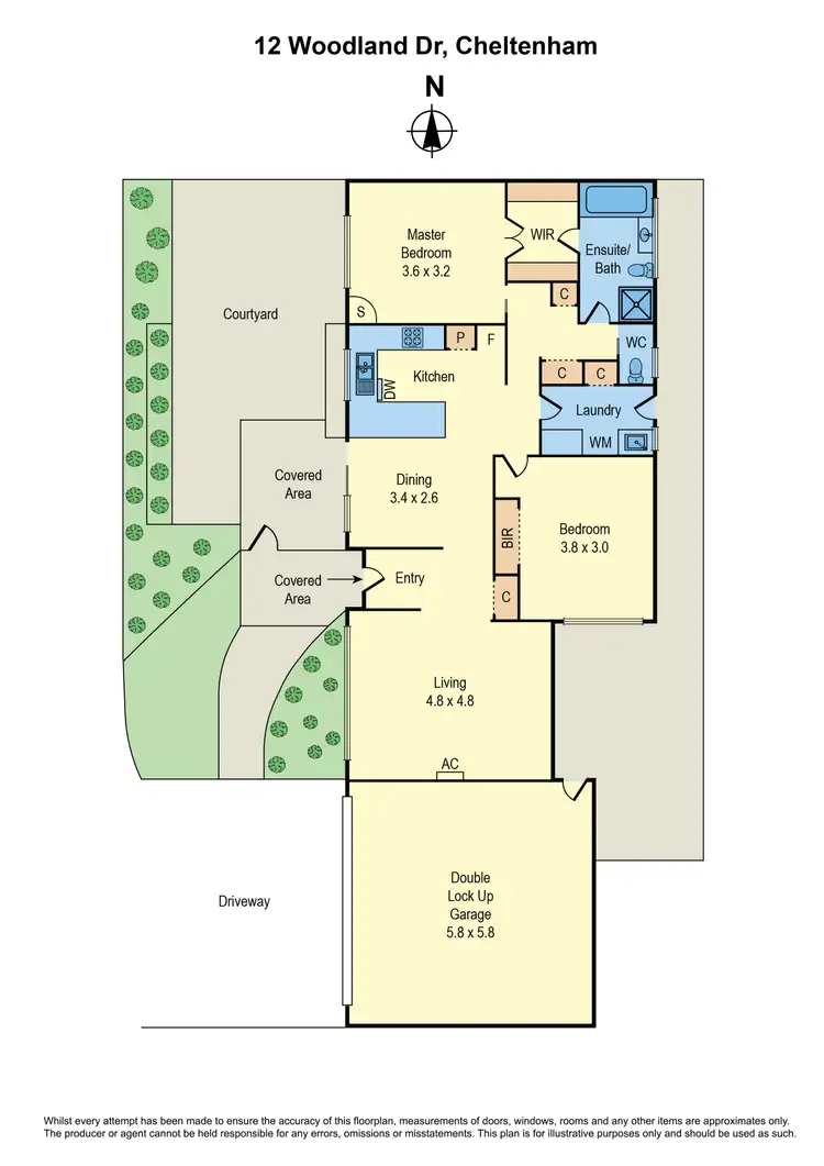 Floorplan of Homely townhouse listing, 2/87 Woodland Drive, Cheltenham VIC 3192