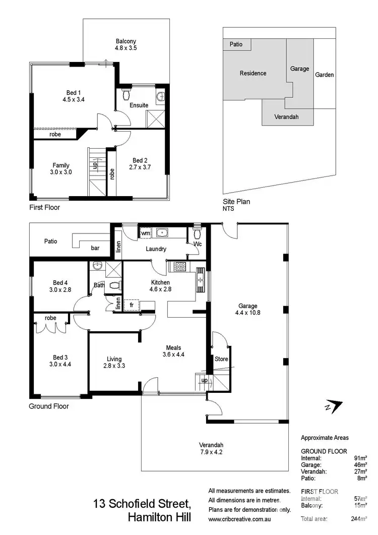 Floorplan of Homely house listing, 13 Schofield Street, Hamilton Hill WA 6163