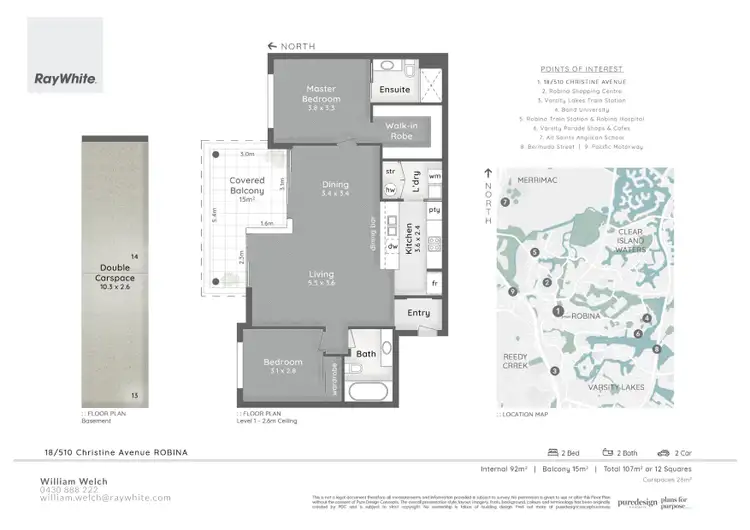 Floorplan of Homely unit listing, 18/510 Christine Avenue, Robina QLD 4226