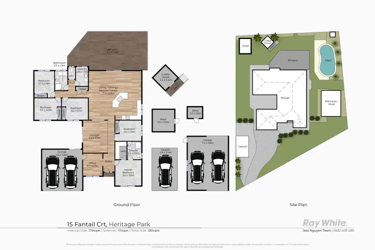 Floorplan of Homely house listing, 15 Fantail Court, Heritage Park QLD 4118