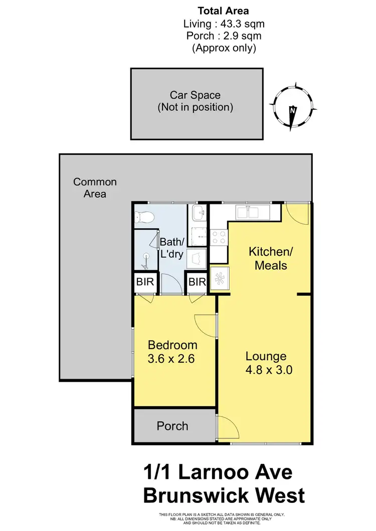 Floorplan of Homely block of units listing, 1-6/1 Larnoo Avenue, Brunswick West VIC 3055