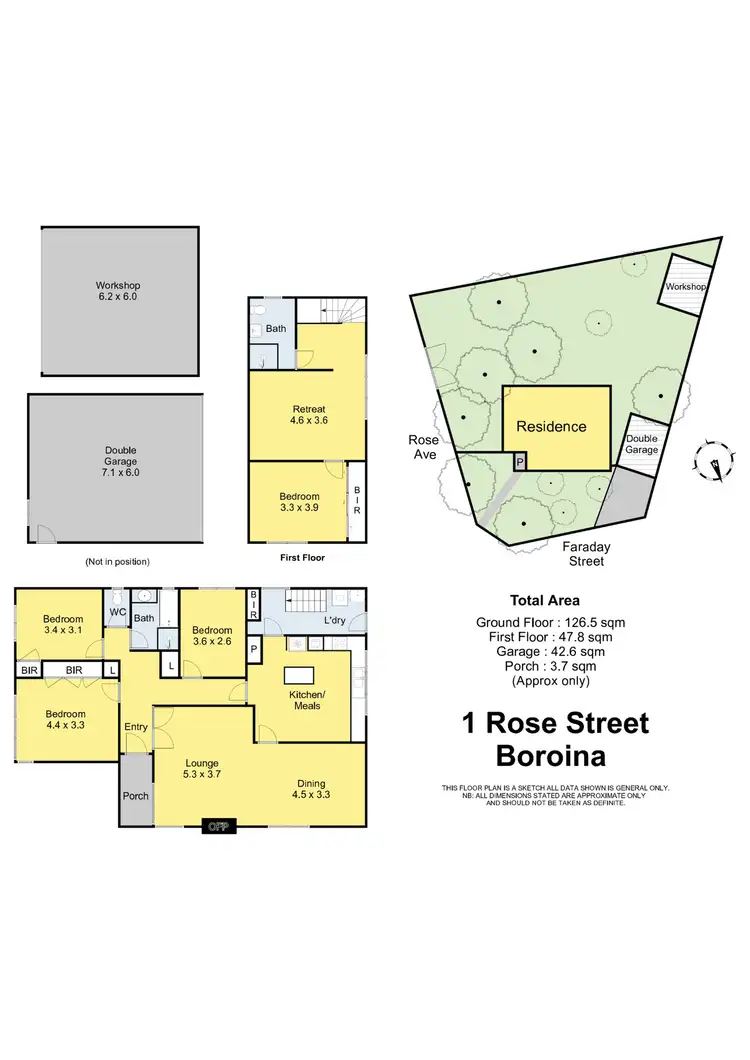 Floorplan of Homely house listing, 1 Rose Avenue, Boronia VIC 3155